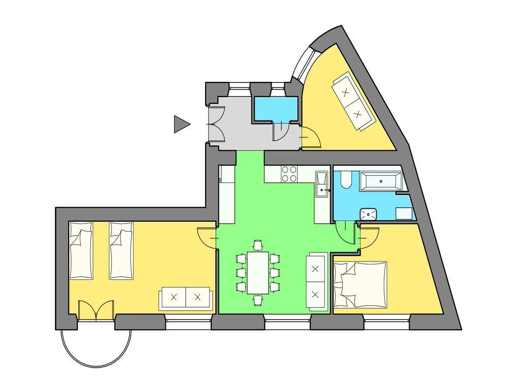 3D Royal Castle Apartament Cracovie Chambre photo